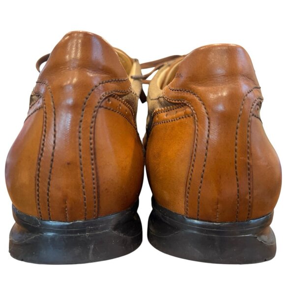 J Peterman Brown Suede Leather Brogue Wingtip Oxford Shoes Mens Size 13 M Dress main image 7